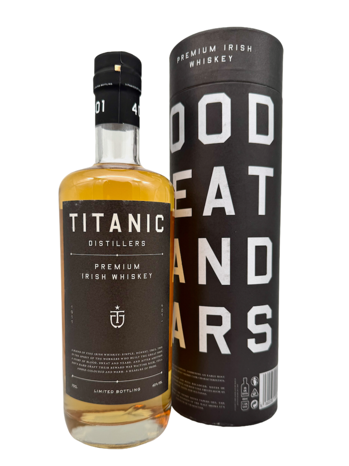 Titanic Distillers Premium Irish Whiskey 40% Vol., 0,7l