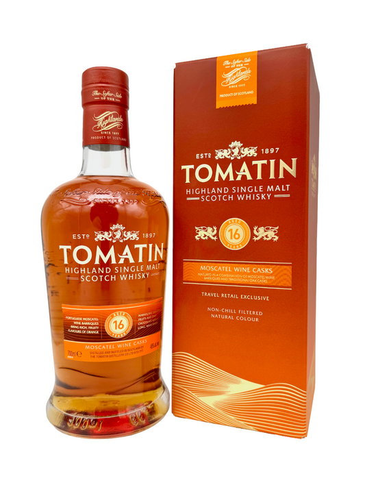 Tomatin 16 Jahre Moscatel Wine Casks Travel Retail Edition 46% Vol. 0,7l