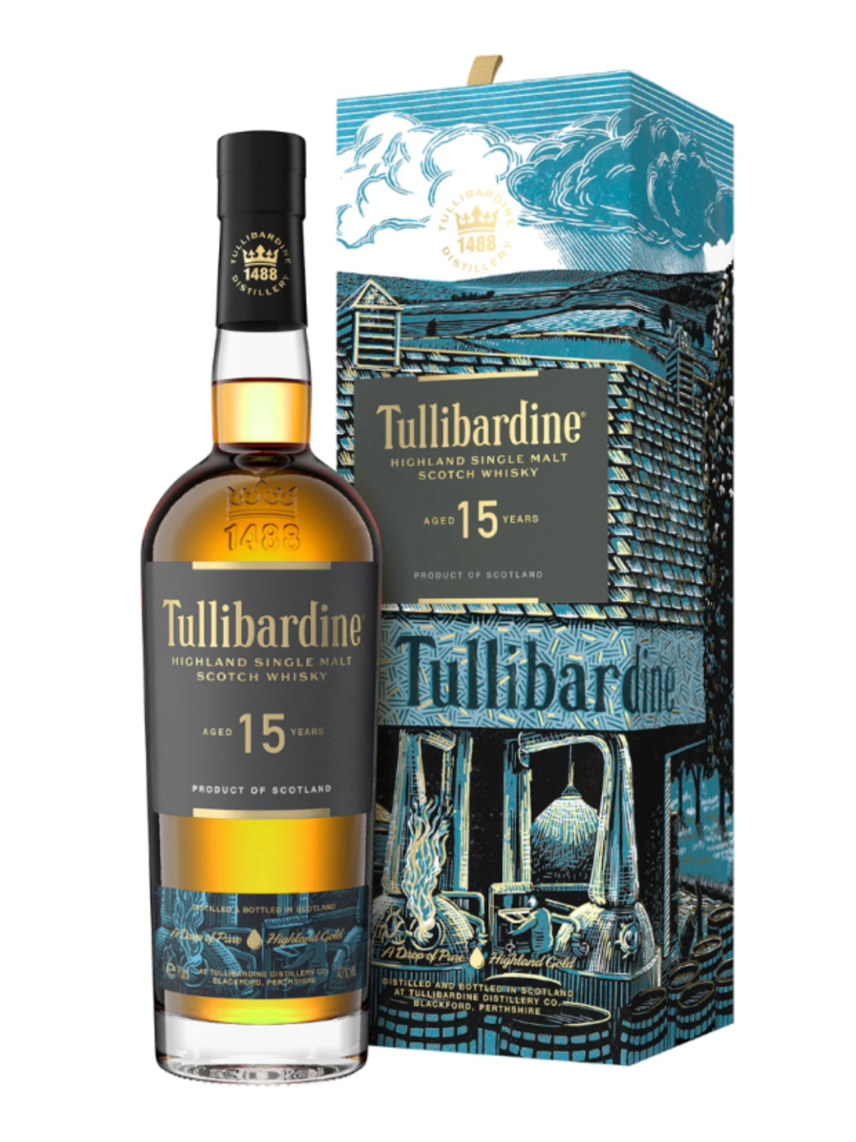 Tullibardine 15 Jahre Highland Single Malt Whisky 43% Vol. 0,7l