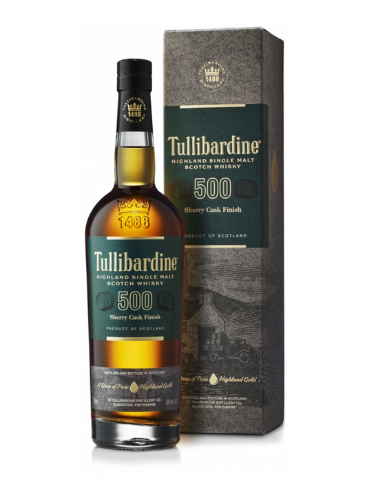 Tullibardine 500 Sherry Cask Finish Highland Single Malt 43% Vol. 0,7l
