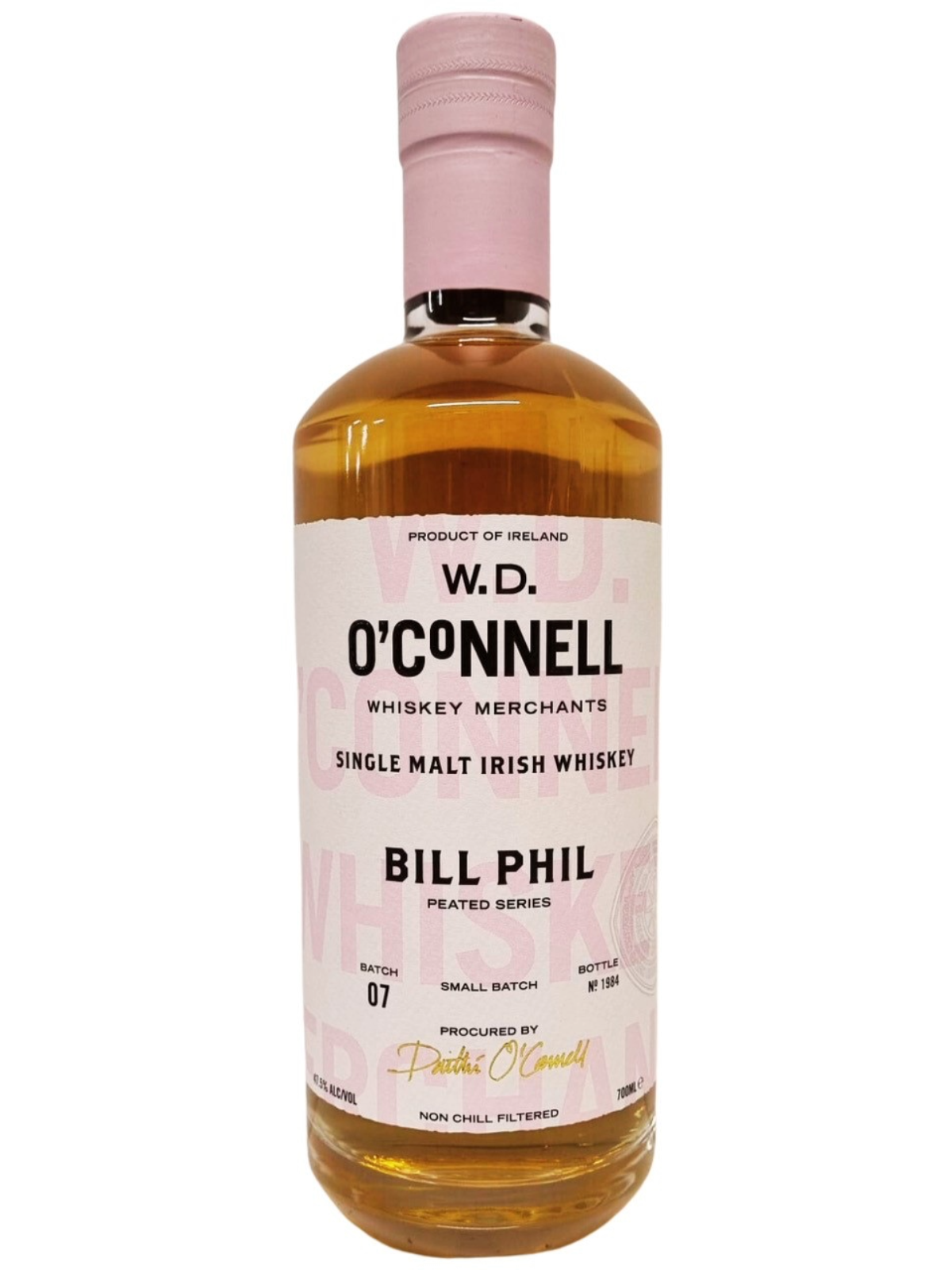W.D. O’Connell Bill Phil Peated Series Small Batch #07 Single Malt Irish Whiskey 47,5% Vol. 0,7l