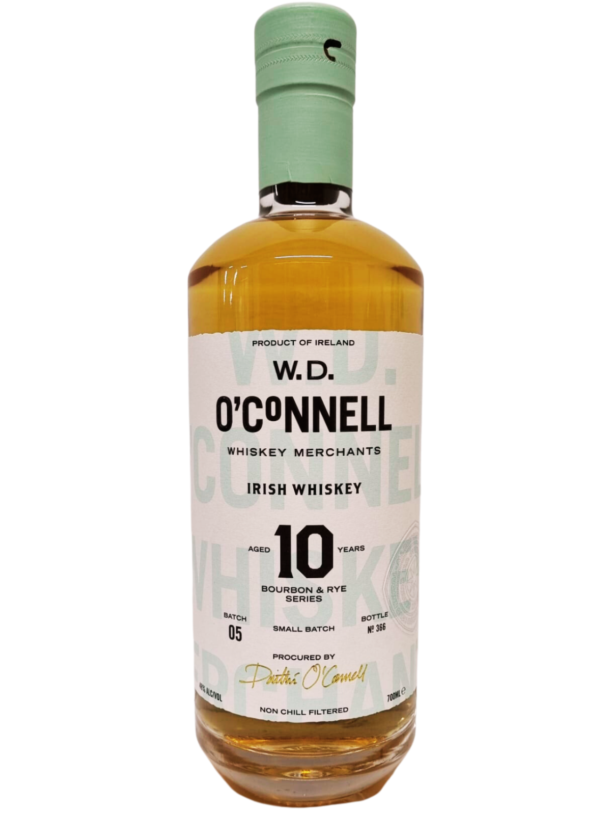 W.D. O’Connell 10 Jahre Bourbon & Rye Series Single Grain Irish Whiskey 48% Vol. 0,7l