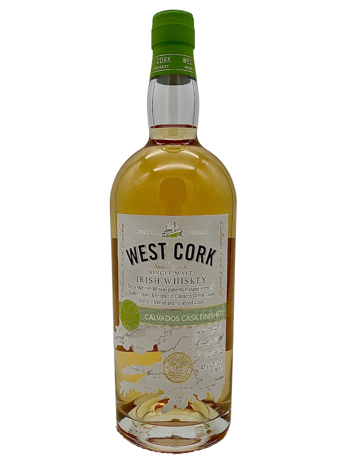 West Cork Small Batch Single Malt Irish Whiskey Calvados Cask Finish 43% Vol. 0,7l