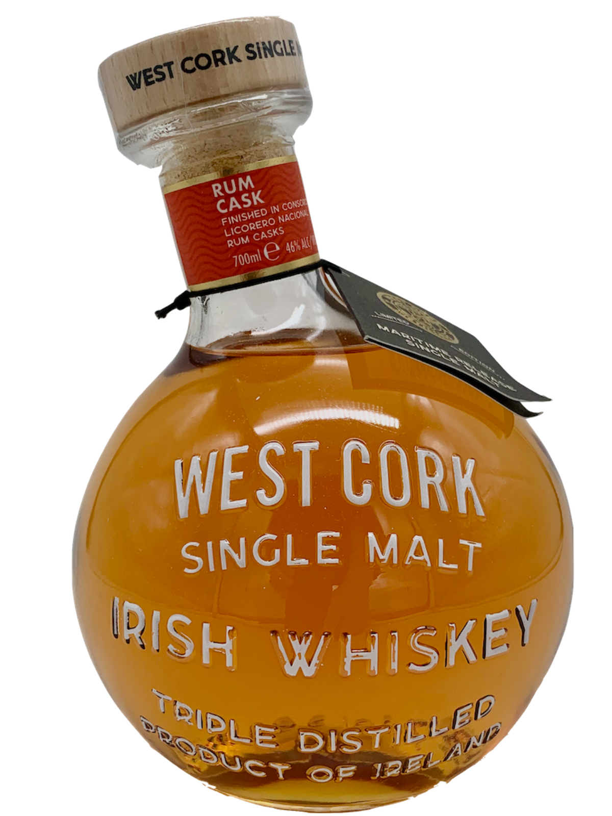 West Cork Maritime Single Malt Irish Whiskey Rum Cask Finish 46% Vol. 0,7l