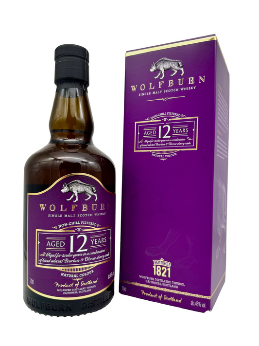 Wolfburn 12 Jahre Highland Single Malt Bourbon & Oloroso Sherry Casks 46% Vol. 0,7l